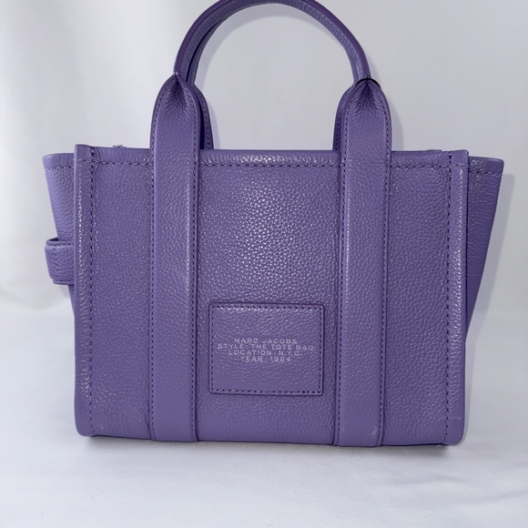 NWT MARC JACOBS SMALL LEATHER TOTE lavender color - Picture 7 of 8
